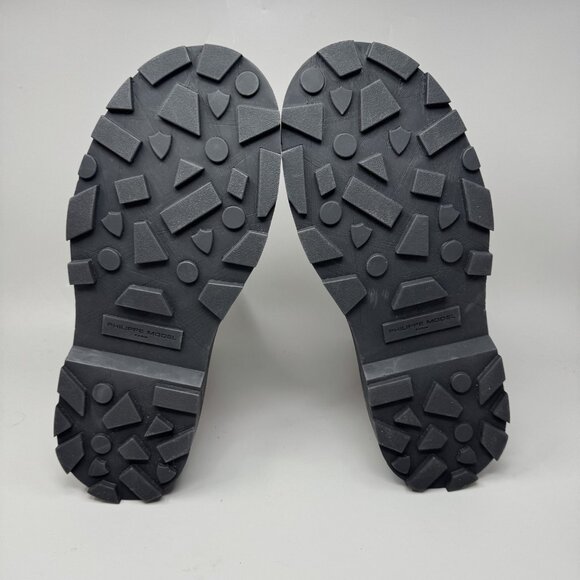 Philippe Model Boots Mens Size 11.5 Tan Suede Made in Italy Chunky Sole Chelsea - Picture 7 of 7